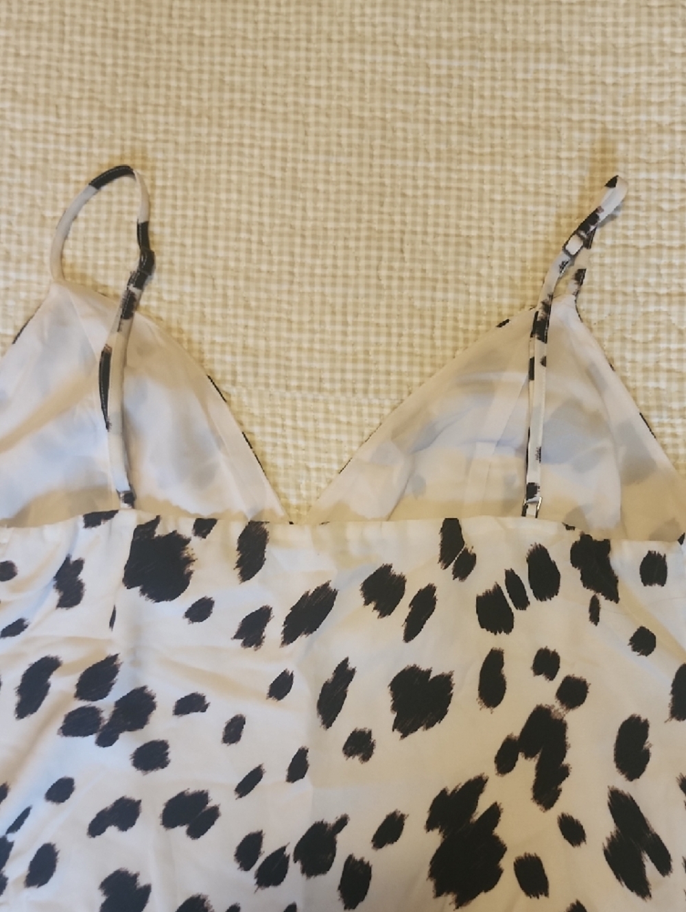 Abercrombie & Fitch White and Black Spotted Cami - Picture 4 of 4